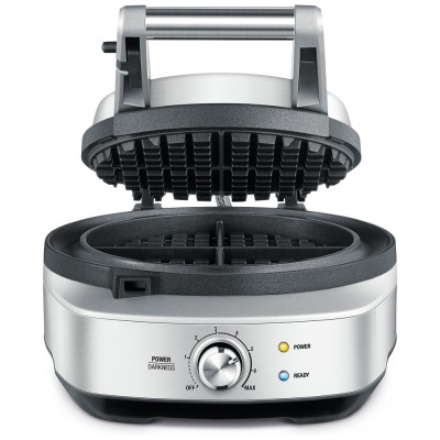Máquina de waffles sem bagunça, aço inoxidável escovado, BREVILLE BWM520XL, Cinza