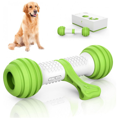 Brinquedo Interativo Automático para Cães, Osso Inteligente, PETGEEK FBM K90759DSKIS, Verde