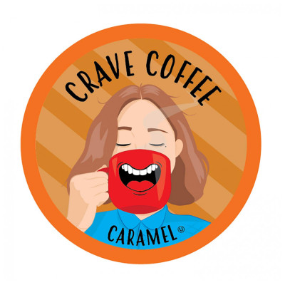 Café sabor 40u Keurig K Cup, CRAVE COFFEE, Marrom