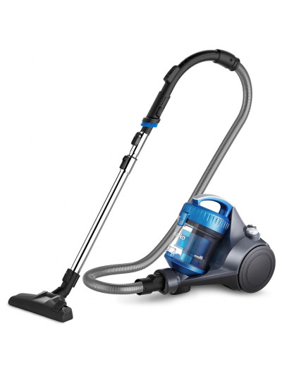 Aspirador WhirlWind Bagless Canister Cleaner leve com fio para carpetes e pisos duros, azul, EUREKA NEN110A, Azul