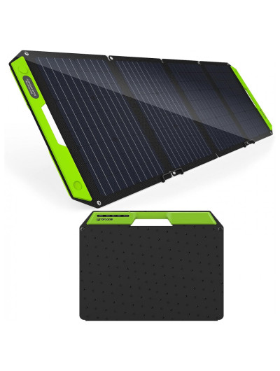 TP solar Kit Painel Solar, Carregador solar portátil com USB, 60W, 19V, 1 unidade, TOPSOLAR, Preto