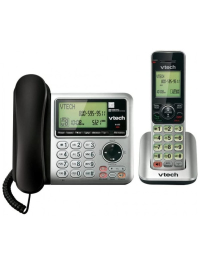 Telefone sem Fio, 2 Aparelhos, VTECH CS6649, Preto