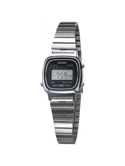 Relógio Feminino Digital Aço Inoxidável, 1, CASIO EAW LA 670WA 1, Prateado