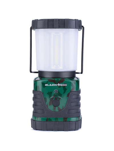 Lanterna LED 500 Lúmens Mais Brilhante Ideal para Camping Bateria Dura Até 6 Dias, BLAZIN BISON, Verde Escuro