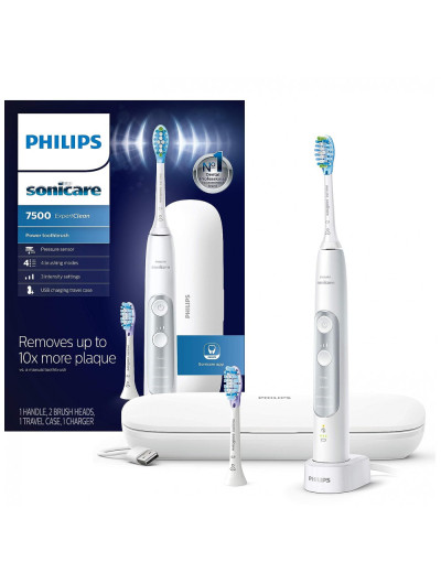 ExpertClean Escova de Dentes Elétrica, recarregável, com Bluetooth, 1 unidade, branca, PHILIPS SONICARE HX9690, 06, Branco