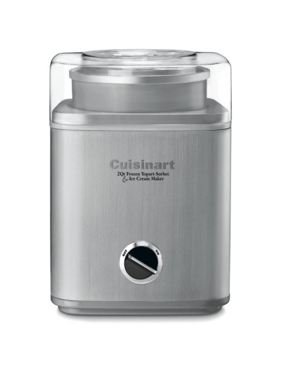 Sorveteira 2 Litros Automática Sem BPA Aço Inoxidável Isolamento Duplo, CUISINART ICE 30BC, Prateado
