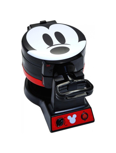 Disneys Mickey Mouse Máquina de Waffle, Assa dos 2 lados, 800 W, vermelha, 110v, HOT TOPIC, Vermelho