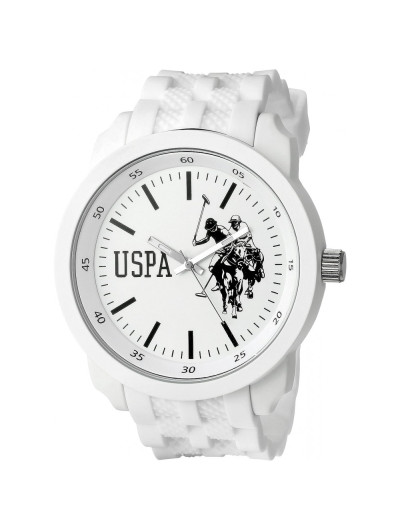 Relógio An Maclino Homem Analógico Qartzo Eporte, U.S. POLO ASSN. USP9035, Branco