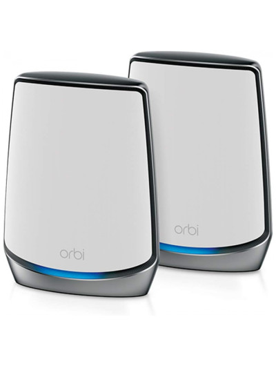 Orbi Pro Wi Fi Tri Band Roteador velocidade 6Gbps até 60 aparelhos área 464 m2, NETGEAR RBK852 100NAS, Branco