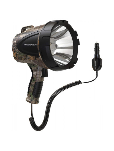 Lanterna 1500 Lumen 12V com Plugue Até 620mts de Alcance Feito em ABS, GOODSMANN 9924 H102 01, Verde Musgo