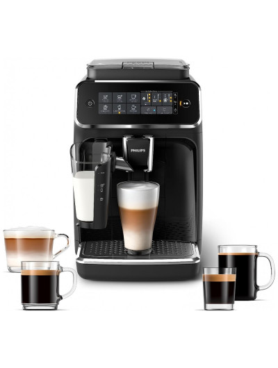 Máquina de café expresso totalmente automática série 3200 com LatteGo, preta, PHILIPS KITCHEN APPLIANCES EP3241, 54, Preto