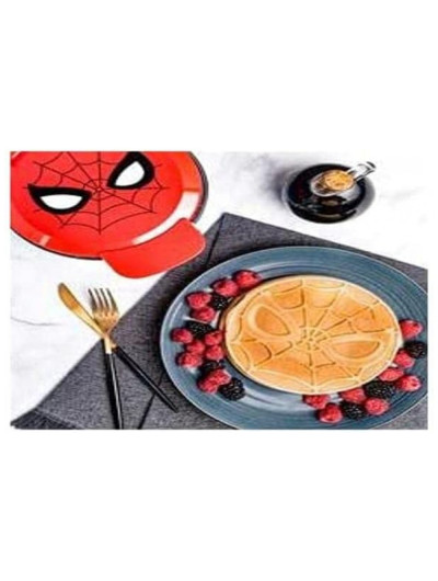 Marvel Spiderman Máquina de Waffle Máscara de Aranha Nos Waffles, 110v, UNCANNY BRANDS WM MVC SMC, Vermelho