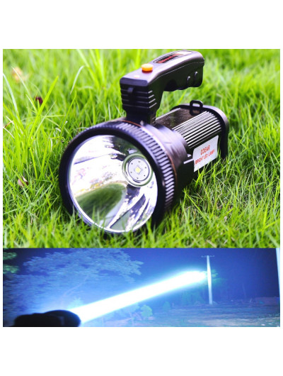 Lanterna LED 1000 Lúmens USB Recarregável Fonte de Energia À Prova Dágua Poeira Explosão, ODEAR, Preto