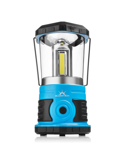 Sun Lanterna LED 800 Lúmens com Luz de Emergência a Bateria, BLAZIN BISON, Azul
