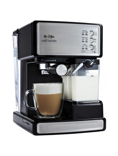 Cafeteira Elétrica Barista 3 em 1 Semi Automática 1040W, 110v, MR. COFFEE BVMC ECMP1000 RB, Prateado