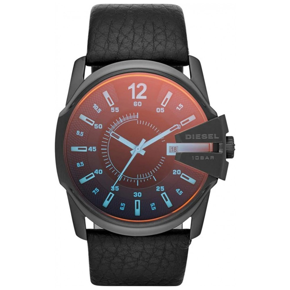 Relógio Masculino de Quartzo Automático, com Pulseira de Silicone, DIESEL DZ1657, Preto