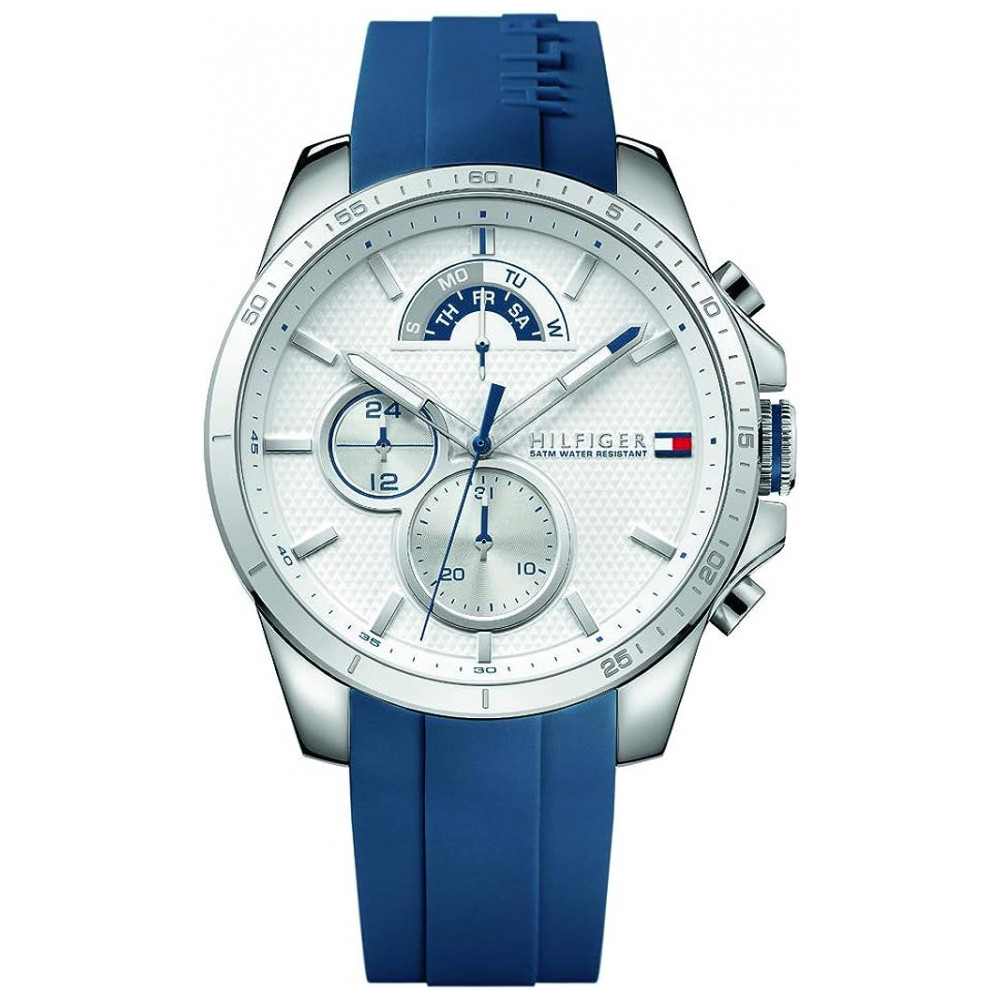 Relógio Masculino de Quartzo, com Pulseira de Silicone, TOMMY HILFIGER 1791349, Azul