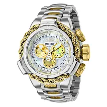 Relgio masculino Subaqua Alpha Swiss Ronda 5040.F calibre com mostrador em madreprola - 50,5 mm. Ao. Ouro 36.000