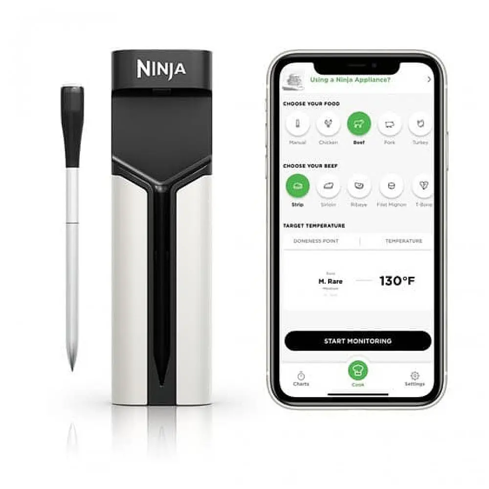 Termômetro Sem Fio Ninja ProChef WP100 Conectado ao Aplicativo Resistente até 371°C
