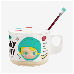 Caneca de Cerâmica Baby Molly When I was Three! da Série POP MART