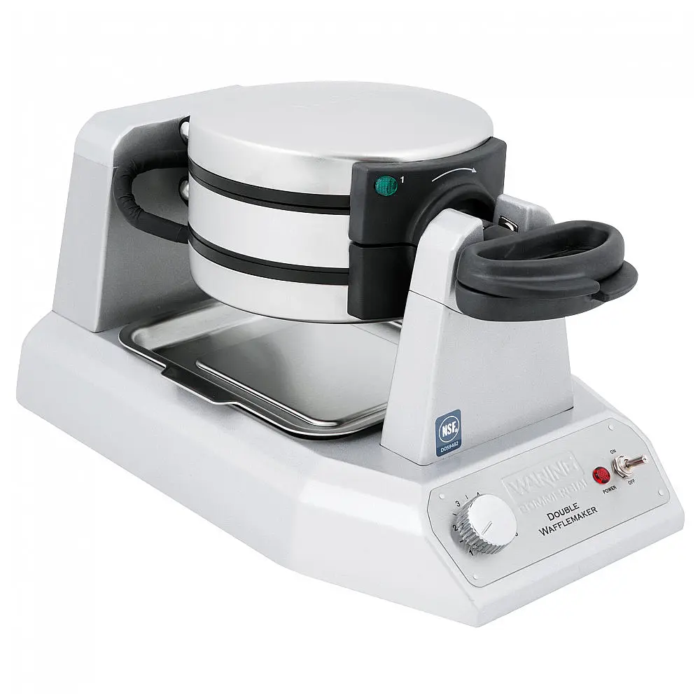 Waring WWD200 Máquina de Waffles Dupla Antiaderente 110V 1300W 60 Waffles/Hora