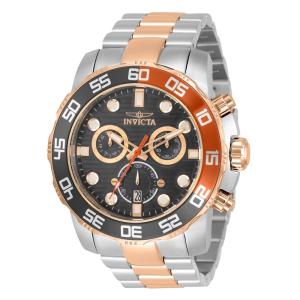 Relógio Masculino Pro Diver Scuba, Invicta ZG33300, Prata e Ouro Rosa