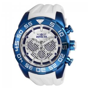 Relógio Masculino Invicta Speedway SCUBA 50 mm Branco, Resistente à Água e Design Esportivo