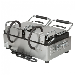 Waring WDG300 Grill Panini com Duas Placas Lisas e Duas Ranhuradas - Superfície 43 x 24 cm, 240V, 3120W