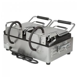 Waring WDG300 Grill Panini com Duas Placas Lisas e Duas Ranhuradas - Superfície 43 x 24 cm, 240V, 3120W