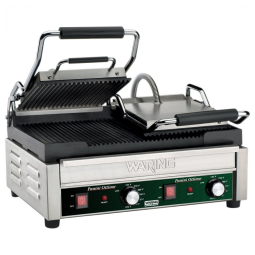 Grelha Panini Waring WPG300 Grooved Top & Bottom Inox 240V 3120W 43x23.5 cm