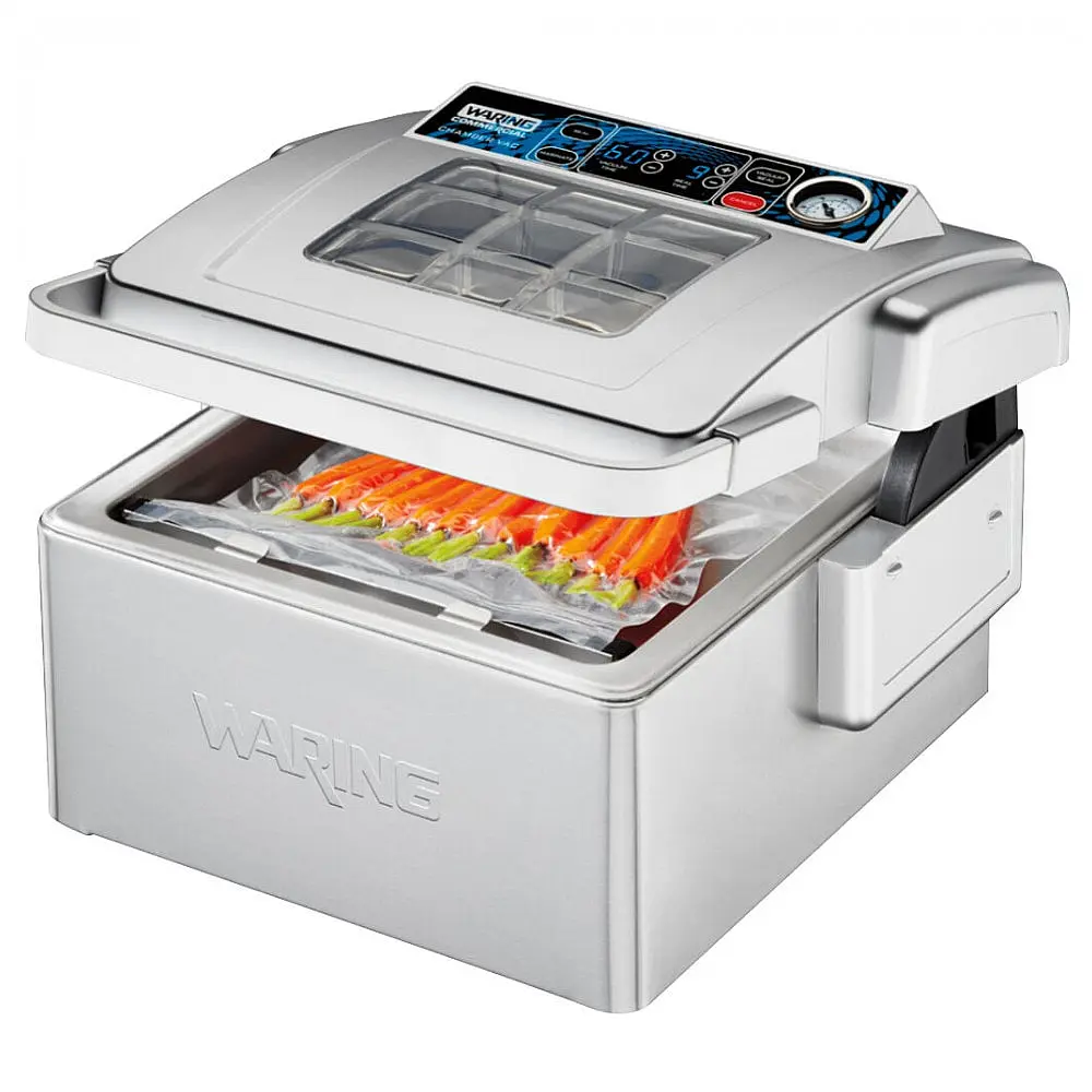 Waring WCV300 Máquina de Embalagem a Vácuo com Câmara e Barra de Selagem de 28 cm