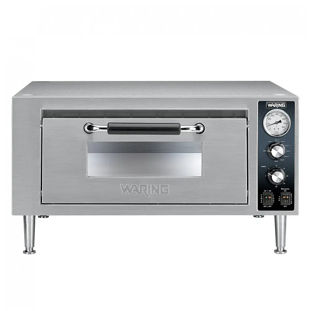 Waring WPO500 Forno de Pizza Countertop Deck Único 110V 1800W Câmara 46x46 cm