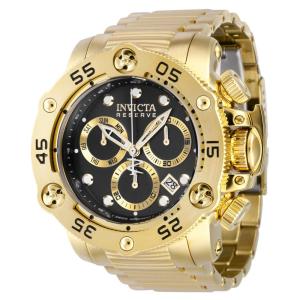 Relógio Masculino Reserve Propeller com Mostrador Meteorito, Invicta 38700, Dourado e Preto