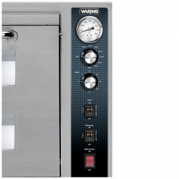 Forno de Pizza Duplo Waring WPO700 Inox 240V 3200W Duas Câmaras 66x71x53 cm