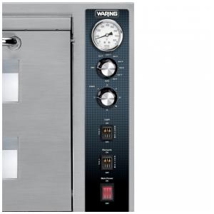 Forno de Pizza Duplo Waring WPO700 Inox 240V 3200W Duas Câmaras 66x71x53 cm