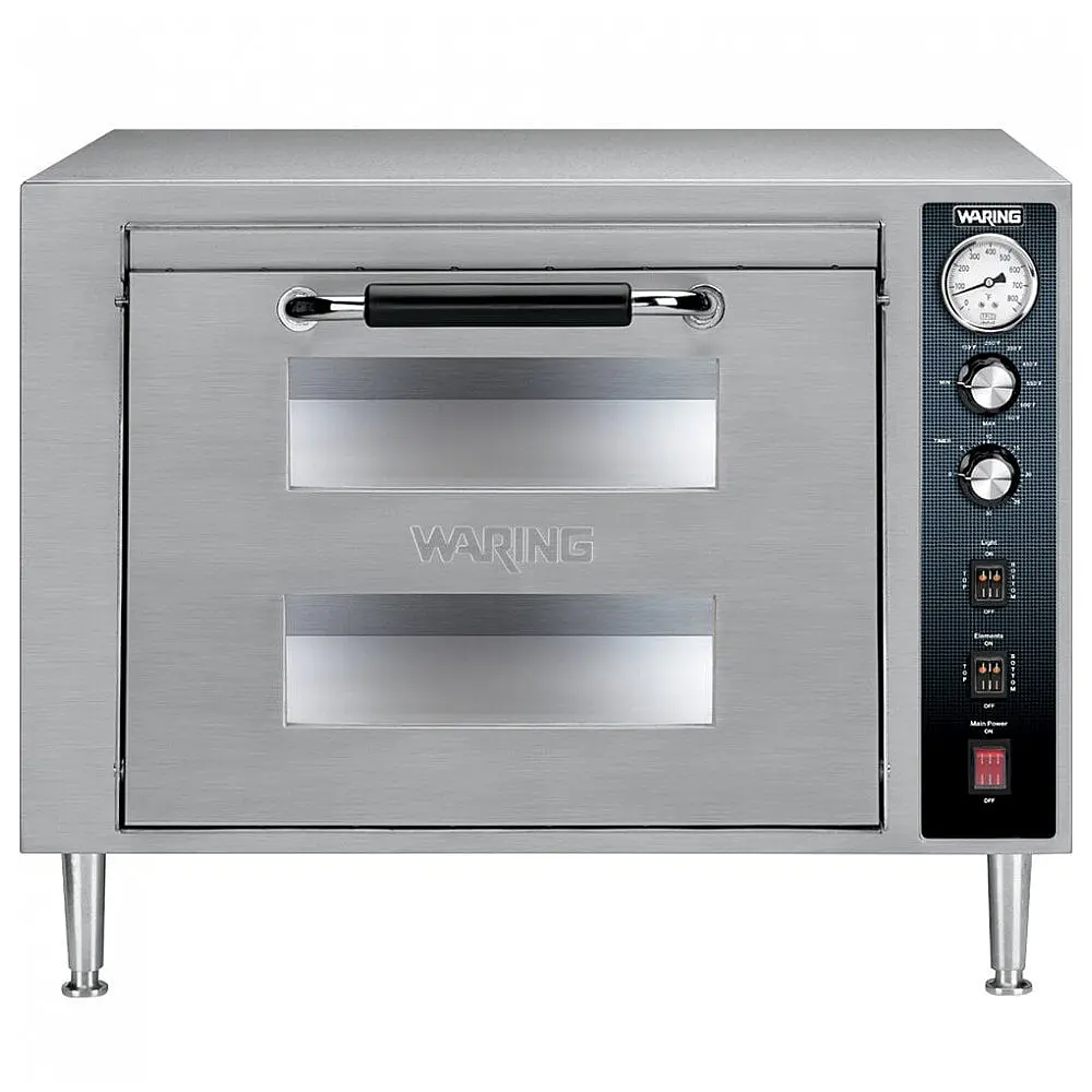 Forno de Pizza Duplo Waring WPO700 Inox 240V 3200W Duas Câmaras 66x71x53 cm — foto 2