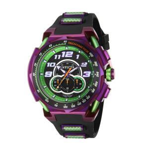 Relógio masculino Invicta S1 Rally 50,, preto, verde 43800