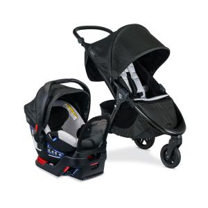 Carrinho de Bebê B-Free Premium e Cadeira de Bebê para Carro B-Safe Gen2 FlexFit, Britax, Preto