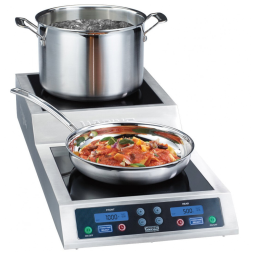 Waring WIH800 Fogão Duplo por Indução com Potência de 3600W e Design Inovador