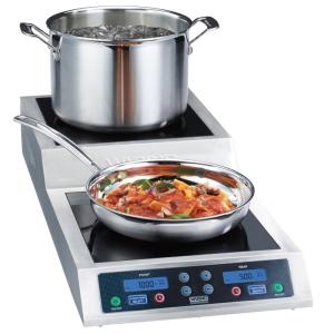 Waring WIH800 Fogão Duplo por Indução com Potência de 3600W e Design Inovador