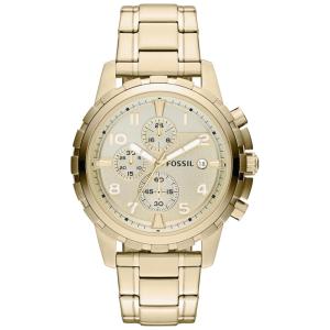 Relógio Masculino de Quartzo com Cronógrafo de Aço Inoxidável, FOSSIL FS4867, Dourado