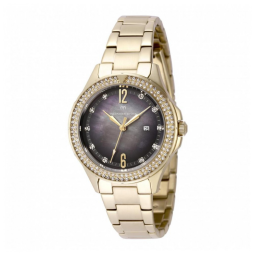 Relógio Feminino TechnoMarine Luna Tides com Mostrador Madre Pérola 33mm, Dourado TM826010