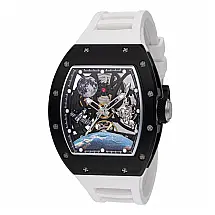 Relógio Masculino Automático Invicta S1 Rally Interstellar com Mostrador Esqueleto 41mm, Branco 49010