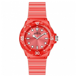 Relógio Feminino Invicta Celestial 35mm Transparente Vermelho 49210