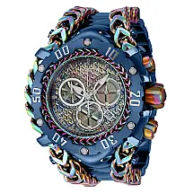 Relgio masculino Reserve Gladiator 0,12 quilates diamante suo Ronda Z60 calibre - 58,3 mm. Azul escuro. Iridescente