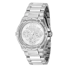 Relógio Feminino Aviator com Mostrador Madrepérola, Invicta 37310, Prata