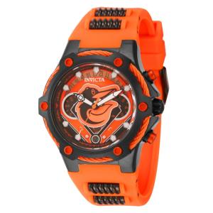 Relgio unissex MLB Baltimore Orioles - 40 mm. Preto. Laranja 43510