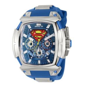 Relógio Masculino DC Comics Superman, Invicta 37610, Azul e Prata