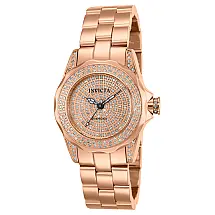 Relógio Feminino Pro Diver 1,13 quilates com Diamante, Invicta 16710, Ouro Rosa