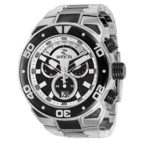 Relógio Masculino Carbon Hawk, Invicta 37710, Prata e Preto